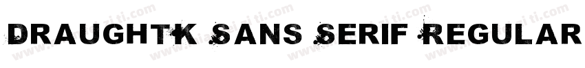DraughtK Sans Serif Regular字体转换